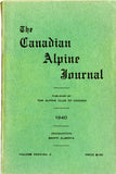 Canadian Alpine Journal (Various Issues)