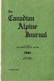 Canadian Alpine Journal (Various Issues)