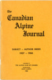 Canadian Alpine Journal (Various Issues)