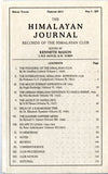 The Himalayan Journal (Various Issues)