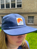 Navy Five Panel Hat