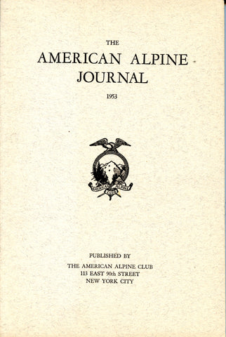 1953 - American Alpine Journal