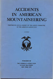 Accidents in North American Climbing (Various Issues)