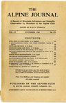 The Alpine Journal UK (Various Issues)