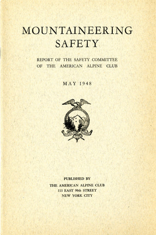 Accidents in North American Climbing (Various Issues)