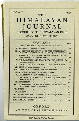 The Himalayan Journal (Various Issues)