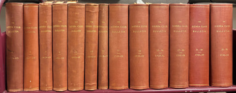 Sierra Club Bulletin (Bound Set) 1904-1963