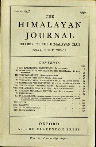 The Himalayan Journal - Vol. XII (1946)