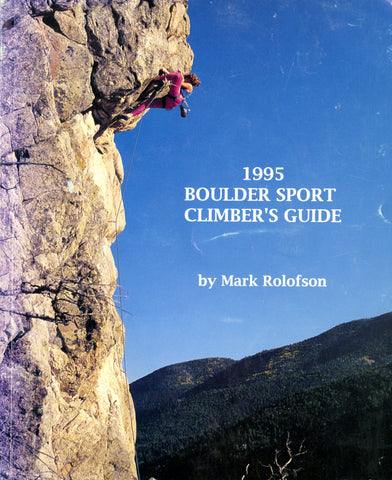 1995 Boulder Sport Climber's Guide