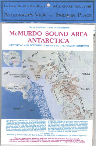 McMurdo Sound Area Antarctica - Map