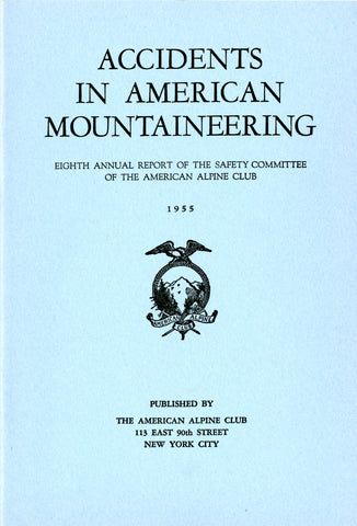 1955 Accidents in North American Mountaineering