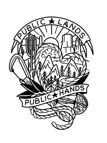 Public Lands, Public Hands print
