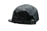 Black five panel hat 